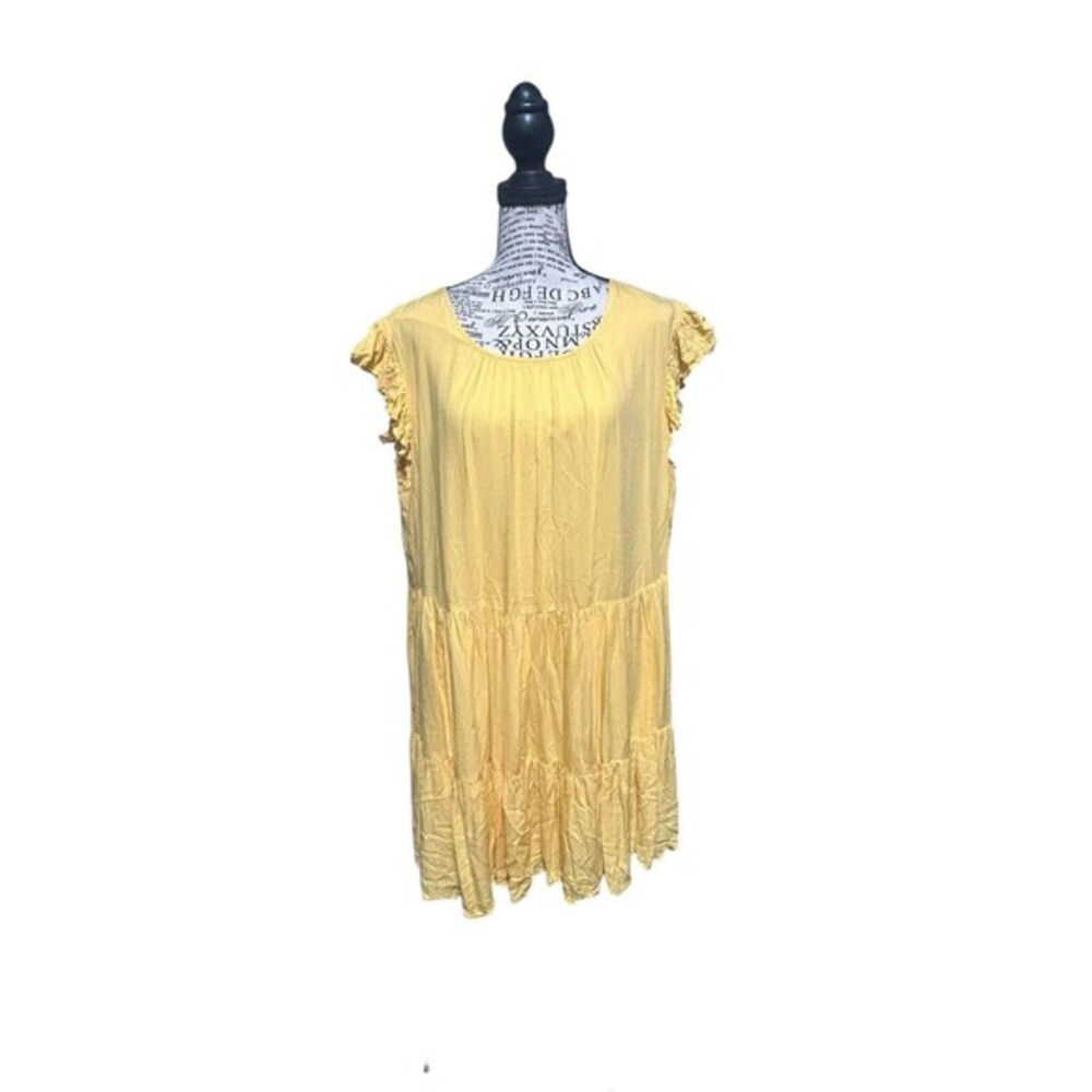 House‎ of Harlow 1960 Women Yellow Casual Dress Med Coastal Chic Summer Travel